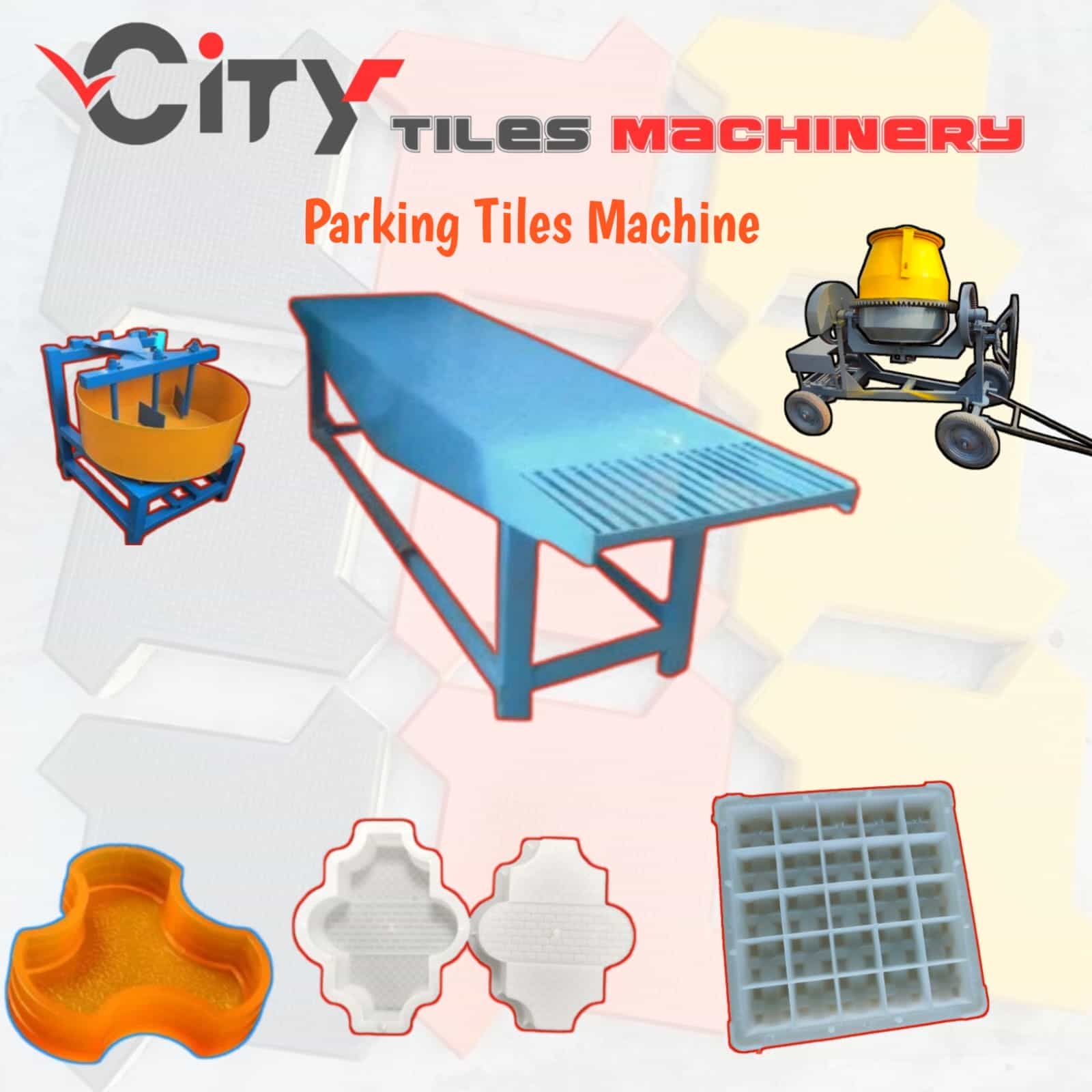 Parking Tiles Making machine